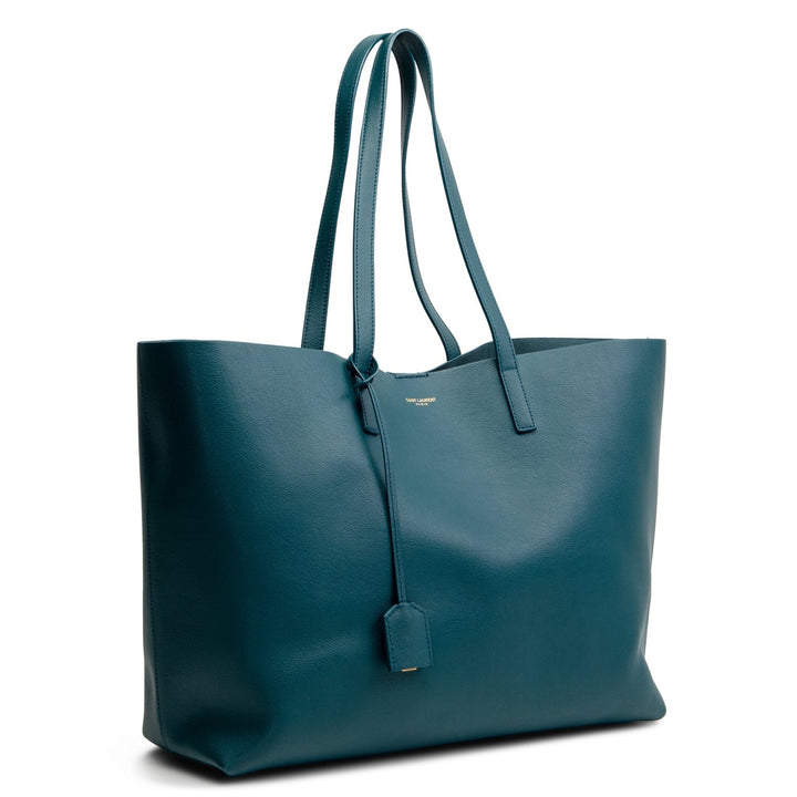 SAINT LAURENT E/W Shopping Tote - Dark Teal