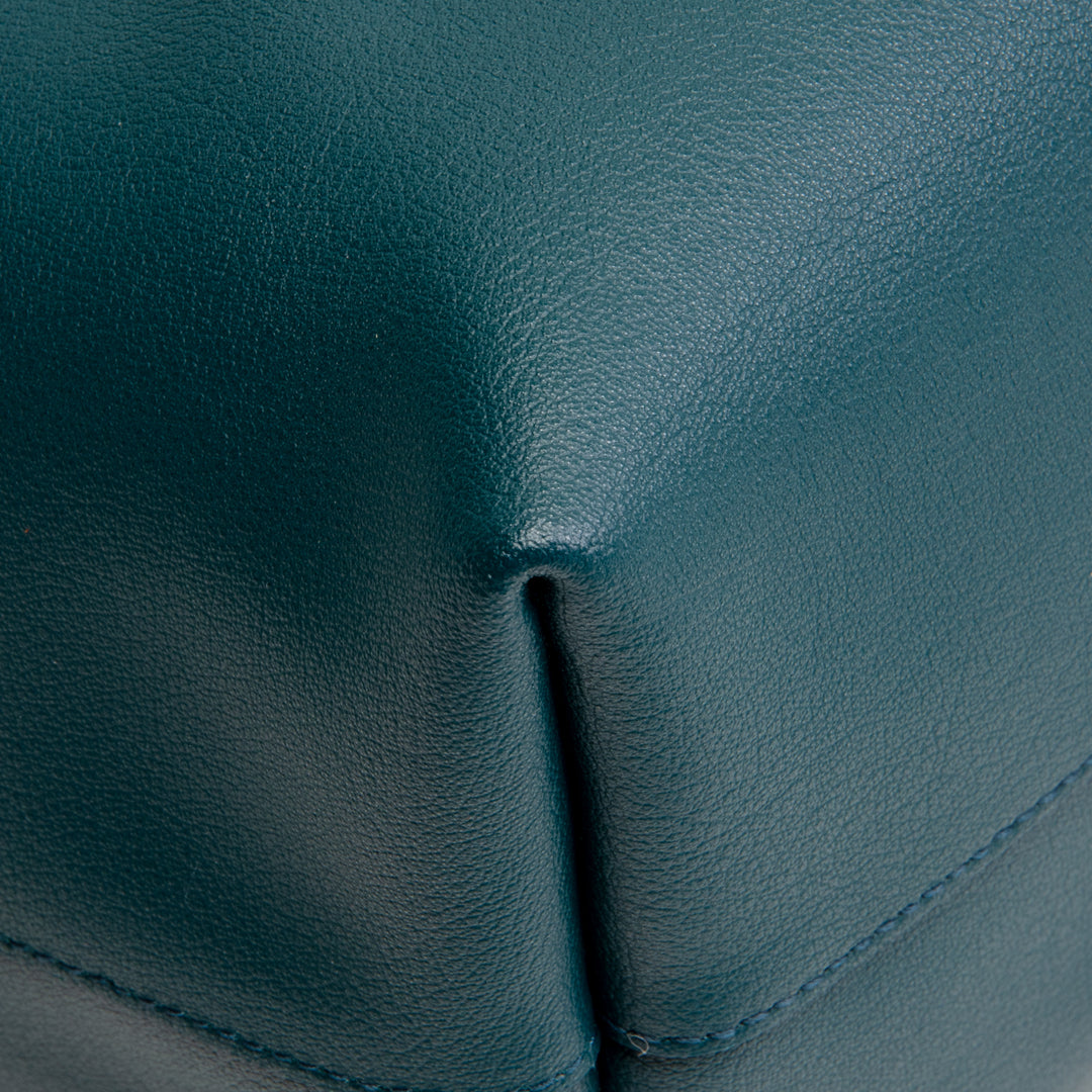 SAINT LAURENT E/W Shopping Tote - Dark Teal