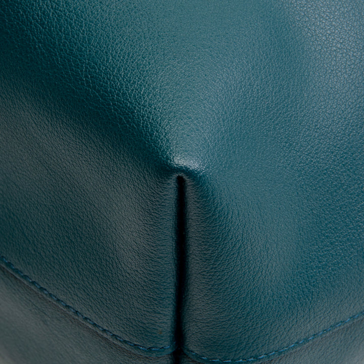 SAINT LAURENT E/W Shopping Tote - Dark Teal