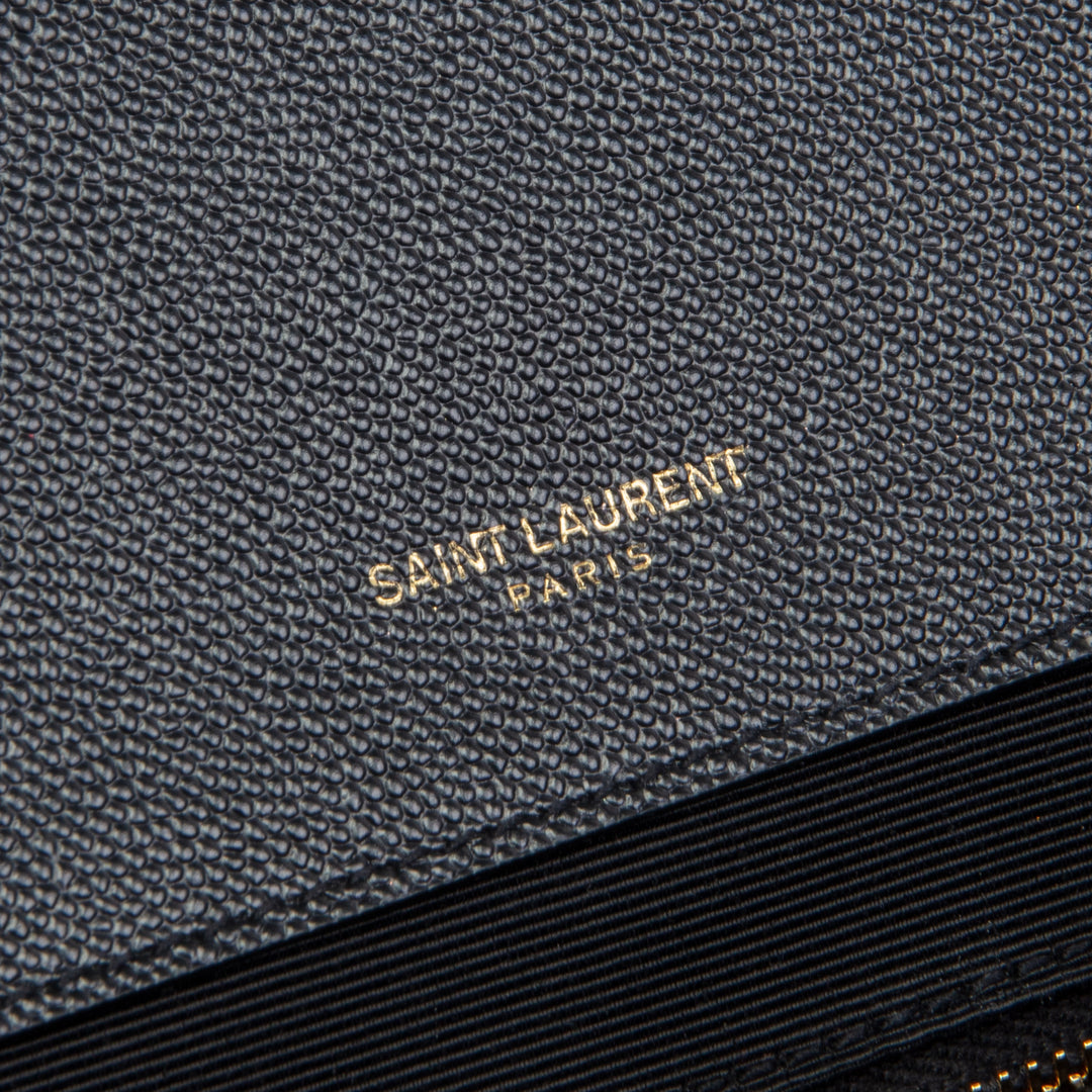 SAINT LAURENT Envelope Large Shoulder Bag - Black