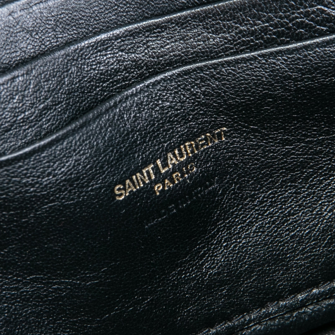 SAINT LAURENT Mini Lou Camera Bag- Black