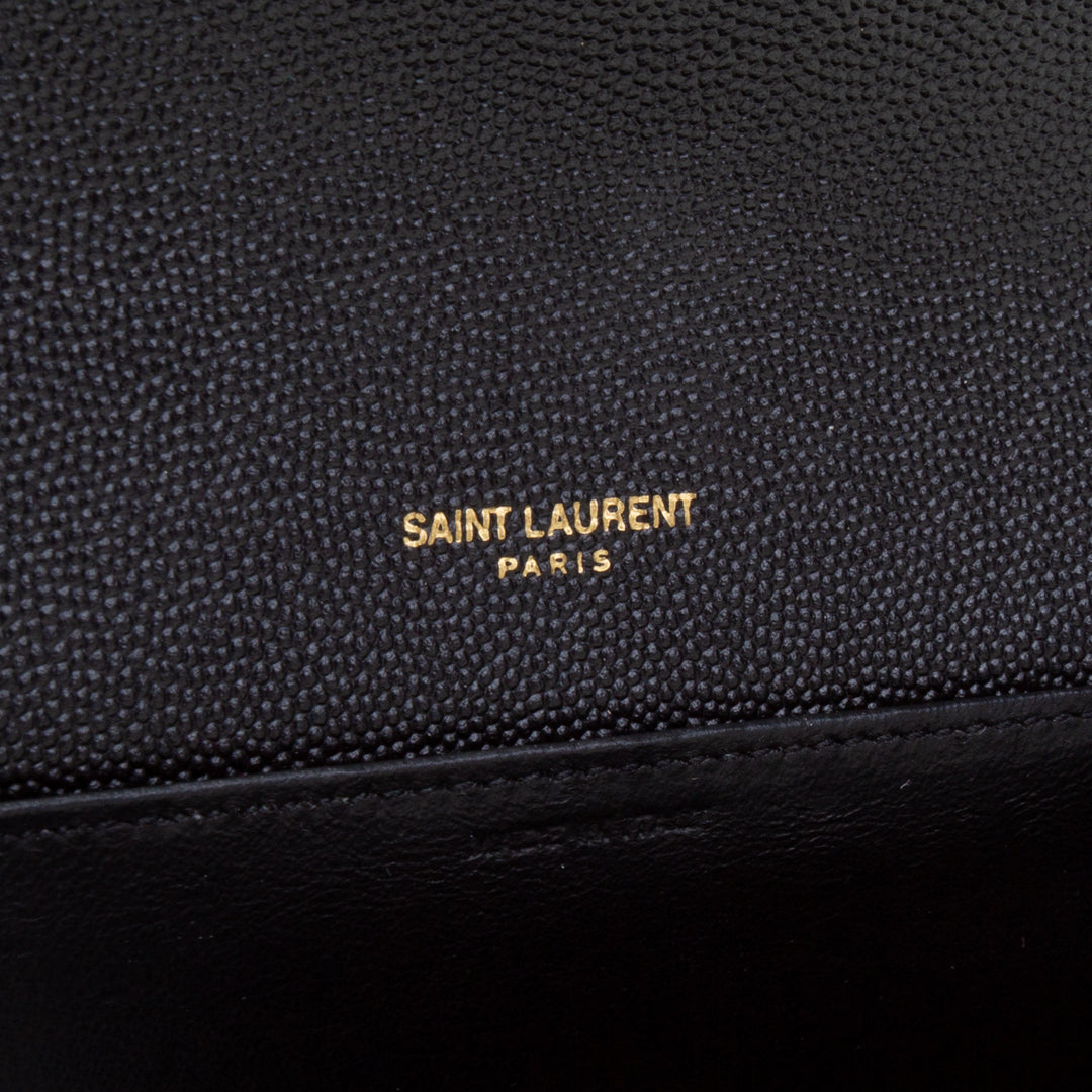 SAINT LAURENT Uptown Wallet on Chain - Black