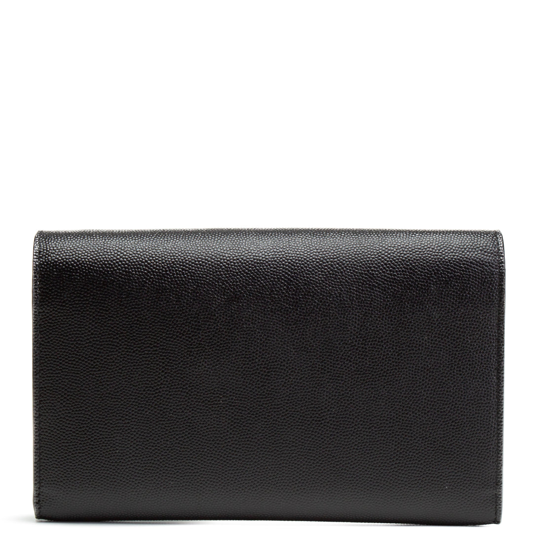 SAINT LAURENT Uptown Wallet on Chain - Black